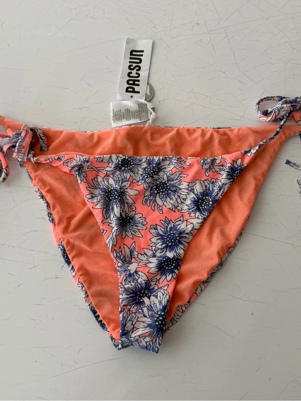 O'Neill Floral Tie-Side Bikini Bottoms Size L